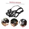 HOUDERCO Adjustable Dog Muzzle with Bite Protection - Black view 2