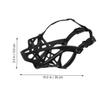HOUDERCO Adjustable Dog Muzzle with Bite Protection - Black view 3