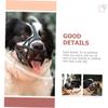 HOUDERCO Adjustable Dog Muzzle with Bite Protection - Black view 4