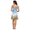 RPLIFE Women's Colorful Wildflower Butterfly Satin Slip Dress, Sexy V-Neck Cami Dress, S-XXL, Small view 2