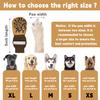 4-Piece Anti-Slip Dog Socks with Adjustable Straps, Paw Protection for Older Dogs, Brown, XL view 2
