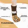 4-Piece Anti-Slip Dog Socks with Adjustable Straps, Paw Protection for Older Dogs, Brown, XL view 4