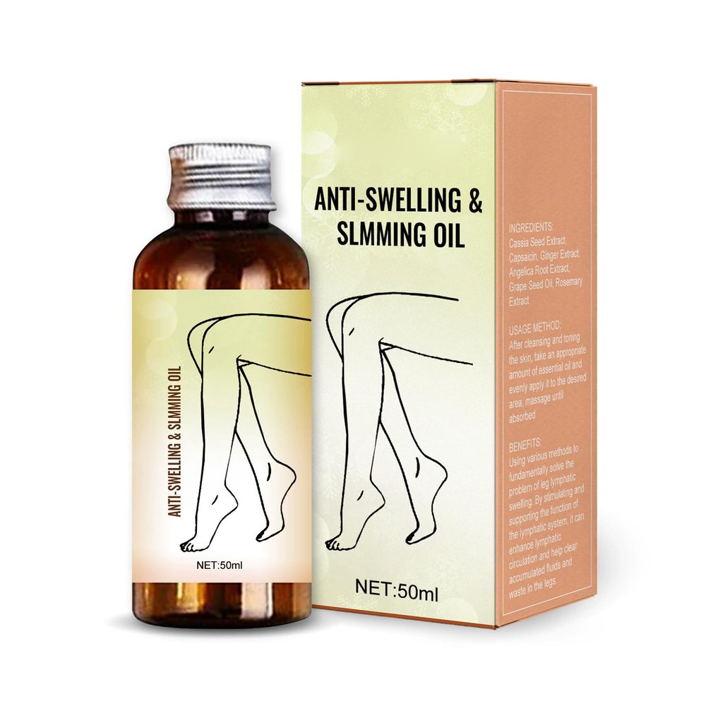 Swellclear Ginger Massage Oil for Legs, Anti-Cellulite Firming Body Oil