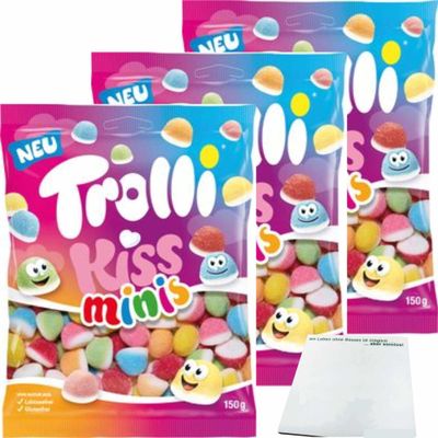 usy Bundle for Trolli Kiss Minis 3-Pack (3 x 150 g) + usy Notepad