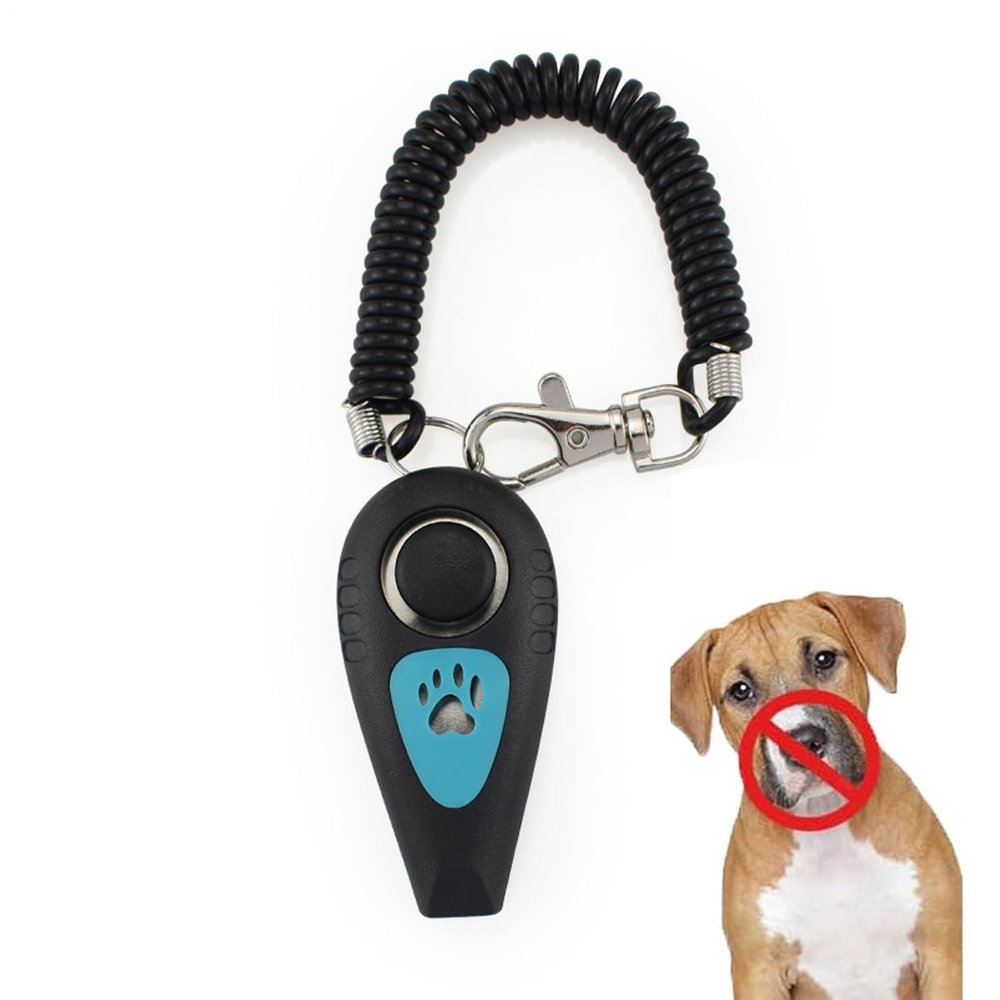 Generic Dog Training | Combo Bird and Whistle - Quiet Recall Whistle for Reactive Dog Training with Wrist Strap