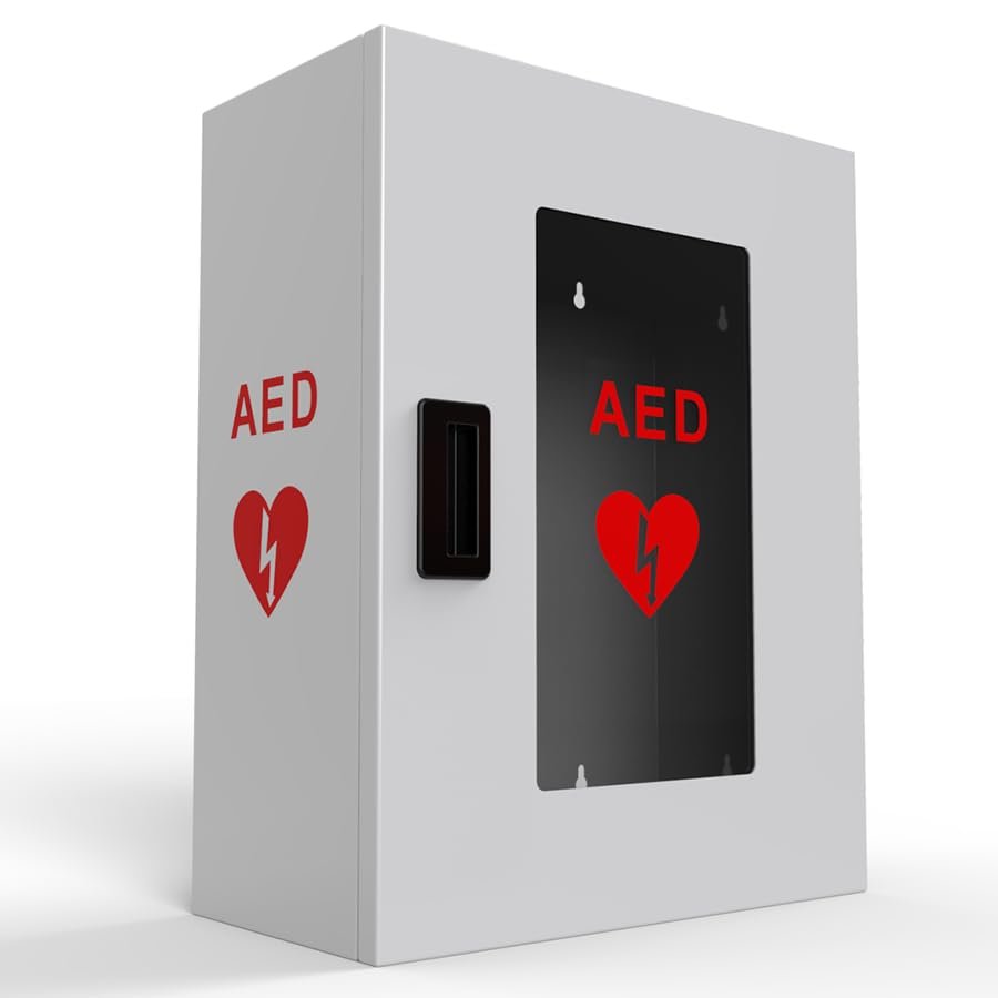 Universal Wall-Mounted AED Defibrillator Cabinet