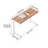 HARELA Overbed Table on 4 Casters, Mobile Laptop and Hospital Bed Table, White, 90 x 37 x 64 cm view 2