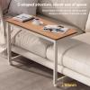 HARELA Overbed Table on 4 Casters, Mobile Laptop and Hospital Bed Table, White, 90 x 37 x 64 cm view 4