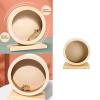 Quiet Wooden Hamster Exercise Wheel with Stable Base view 2