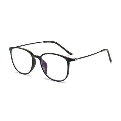 Nyxphy Blue Light Blocking Glasses for Nearsightedness with Anti-Reflective Coating – Lightweight Oval Glasses for Women and Men (Black, 3.25 Diopters)