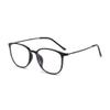 Nyxphy Blue Light Blocking Glasses for Nearsightedness with Anti-Reflective Coating – Lightweight Oval Glasses for Women and Men (Black, 3.25 Diopters) view 1