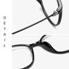 Nyxphy Blue Light Blocking Glasses for Nearsightedness with Anti-Reflective Coating – Lightweight Oval Glasses for Women and Men (Black, 3.25 Diopters) view 3