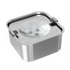 Leakproof 3 L Water Bowl for Dogs, Non-Slip Stainless Steel Bowl view 1