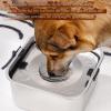 Leakproof 3 L Water Bowl for Dogs, Non-Slip Stainless Steel Bowl view 2