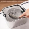 Leakproof 3 L Water Bowl for Dogs, Non-Slip Stainless Steel Bowl view 3