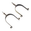 AYNEFY Premium Zinc Alloy Horse Spurs, Antique Brass Look, Rotatable, for Men and Women view 2