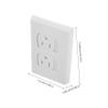 Gogogmee 10-Piece Outlet Covers for Standard FR Outlets, Self-Closing, Shatterproof and Corrosion-Resistant ABS, with Screws for Easy Installation view 2