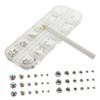 TOVINANNA 5 Sets Flat Nail Rhinestones with Nail Art Pens, DIY Self-Adhesive and Durable view 2