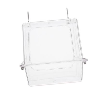 Toyvian Acrylic Hanging Bird Bath for Parrot Cages