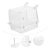 Toyvian Acrylic Hanging Bird Bath for Parrot Cages view 3