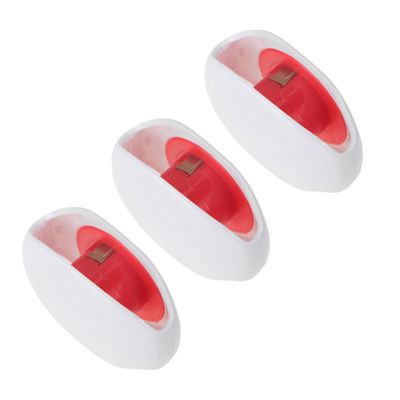 DIYEAH 3-Piece PC and ABS Plastic Cable Winder Set, Portable White Headphone Organizer for Home Use and Earphone Cable Protection