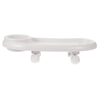 Toddmomy Universal Stroller Snack Tray, White Plastic