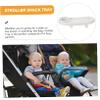 Toddmomy Universal Stroller Snack Tray, White Plastic view 2