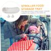 Toddmomy Universal Stroller Snack Tray, White Plastic view 3
