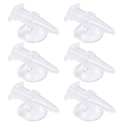 Pack of 6 Reusable Shrimp Feeders with Suction Cup Designs