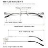 VEVESMUNDO Metal Half-Rim Reading Glasses, Silver, 0 view 2