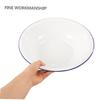 32 cm White Enamel Basin, Vintage Foot Bath with Smooth Surface view 3