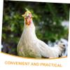 Kisangel 5-Piece Funny Bird Hats for Pets with Adjustable Elastic Band, Lightweight Fabric Chicken Hats for Doll Accessories and Photoshoots view 3