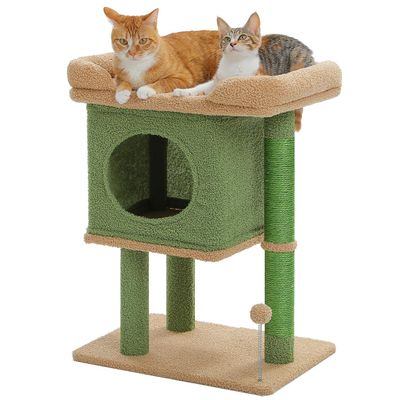 PAWZ Road Indoor Cat Tree - 26" Cactus Cat Tower
