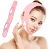 Reusable V-Line Lifting Mask and Chin Strap, Pink view 1