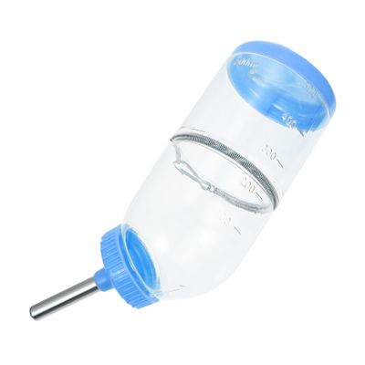 Practical 500 ml Blue Plastic Hamster Water Bottle for Small Pets