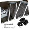 HOUDERCO 2-Piece Rotatable Plastic Cane Holder for Wheelchairs view 4