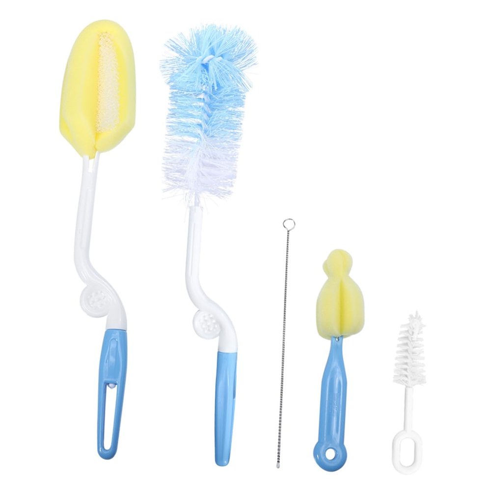 VALICLUD 5-Piece Baby Bottle Cleaning Brush Set