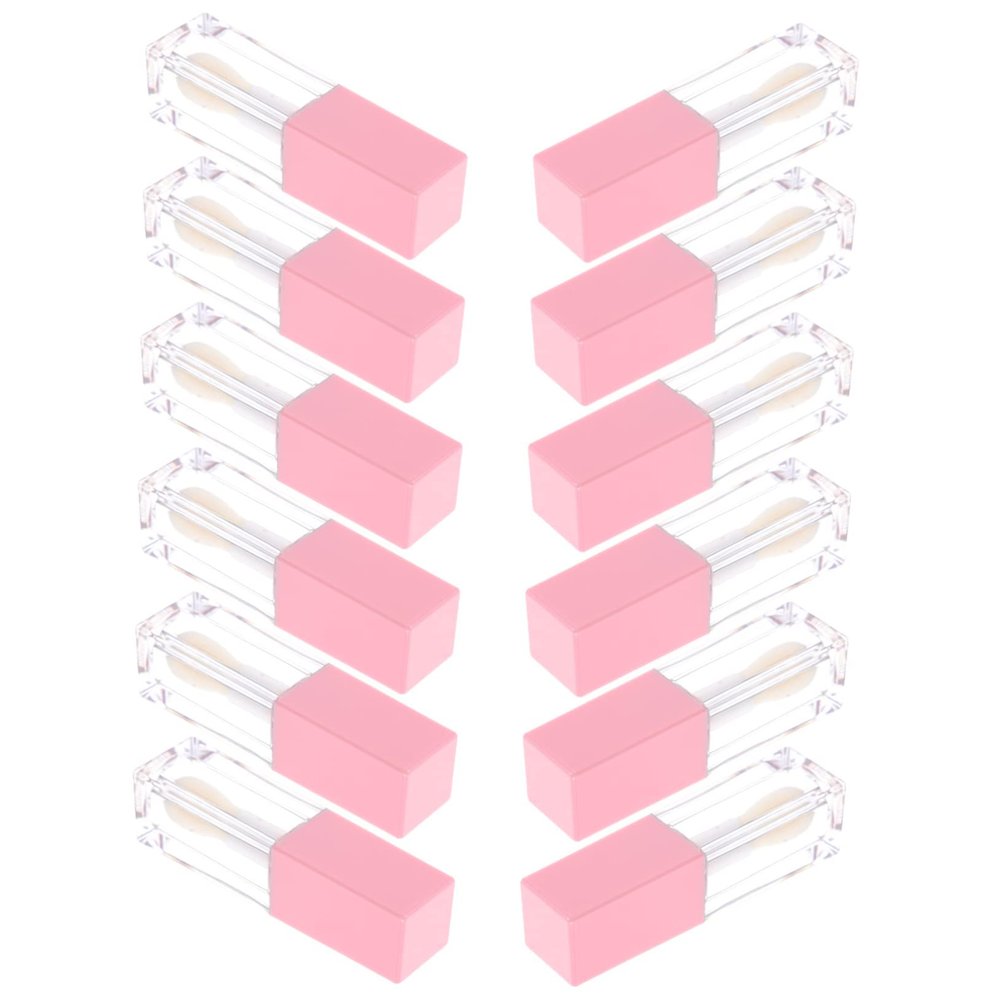 12-Pack 5 mL Refillable ABS Lip Gloss Tubes for Women and Girls