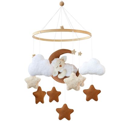 Uixxducc Baby Mobile with Sleeping Lamb on the Moon