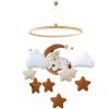 Uixxducc Baby Mobile with Sleeping Lamb on the Moon view 1