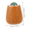 Jade Facial Roller with Wooden Handle, Portable for Facial Care view 2
