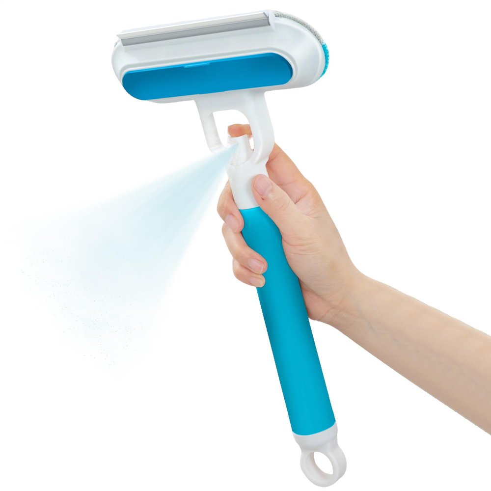 Dog Hair Remover Carpet Scraper and Cleaning Brush, Washable, Portable