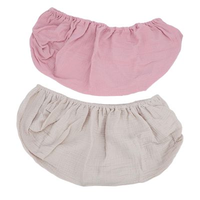 Hiraith Changing Pad Cover, Soft and Durable Diaper Mat Cover, 360-Degree Elastic Design, Easy Care (Pink Apricot)