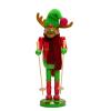 Zxfdsfdbnm 30 cm Wooden Nutcracker with Snowman Design view 3