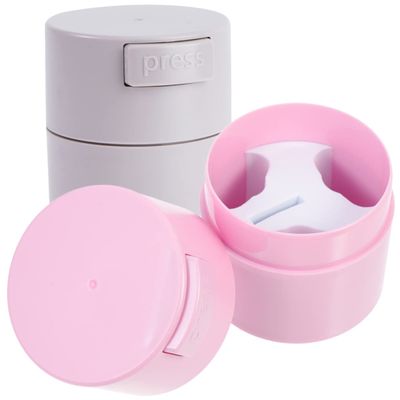 Eyelash Glue Containers, 2-Pack, PS, Sealed and Compact