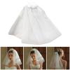 Delicate Double-Layer Veil Rosette Hair Clip view 2