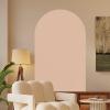 Gralara Arch Wall Decal, Pink PVC Geometric Art Sticker view 2