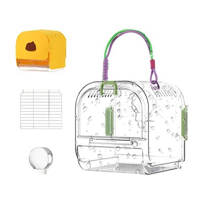 Bird Carrier Box | Portable Bird Cage for Parrots - Foldable Play Area for Parakeets, Cockatiels and Macaws