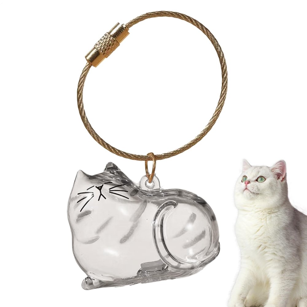 Cat Hair Keepsake Bottle Keychain