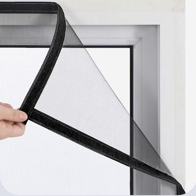 Self-Adhesive Window Screen with Zipper Opening, Cat-Safety Net, Anti-Mosquito Insect Screen